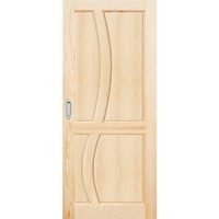 Posuvné dveře do pouzdra dřevěné dýhované z borovice Reno