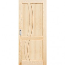 Posuvné dveře na stěnu dřevěné dýhované z borovice Reno