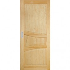 Posuvné dveře na stěnu dřevěné dýhované z borovice Salem