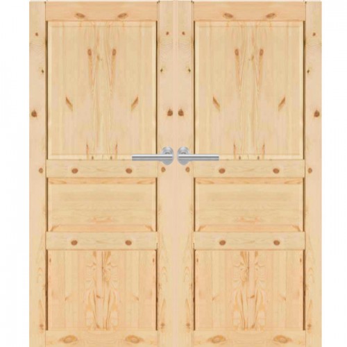 2-flügelige Holztür Astkiefer SK Country 8K