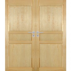 Zweiflügelige Holztür furniert mit Tampa Classic 3K Kiefer
