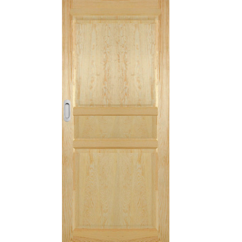 Schiebetür in einem Holzgehäuse, furniert mit Kiefer Tampa Klasik 3K