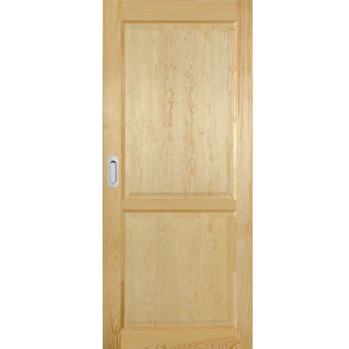 Schiebetür zum Gehäuse aus Holz furniert aus Tampa-Klasik-Kiefer