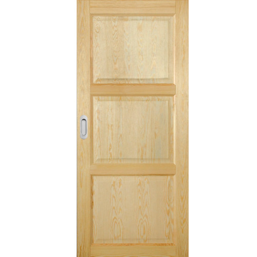 Posuvné dvere na stenu drevené dyhované z borovice Temida
