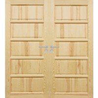 Dvojkrídlové drevené dvere dyhované z borovice Tessna