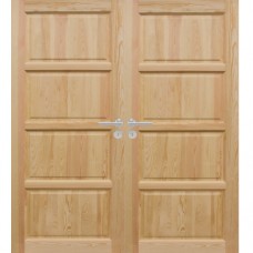 Dvojkrídlové drevené dvere dyhované z borovice Triada