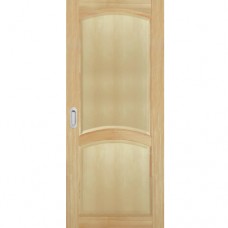 Posuvné dvere na stenu drevené dyhované z borovice Verona