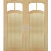 Dvoukřídlé dřevěné dveře dýhované z borovice Verona