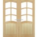 Dvojkrídlové drevené dvere dyhované z borovice Verona