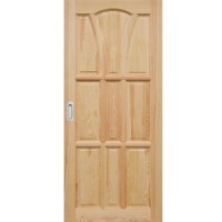 Posuvné dveře do pouzdra dřevěné dýhované z borovice Wenessy
