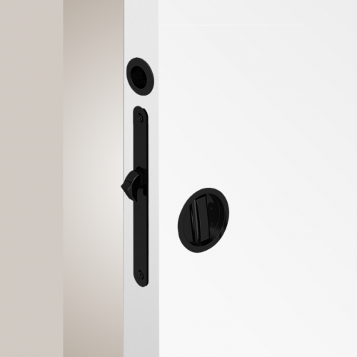 Schiebetürset 372-326 WC Schwarz