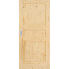 Posuvné dřevěné smrkové dveře na stěnu CT 3K 90/197 SKLADEM